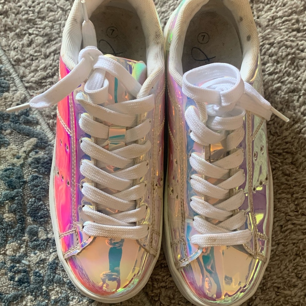 J. Adams Hero Platforms Sneakers (Iridescent Rave/Festvial Shoes) - Picture 6 of 7